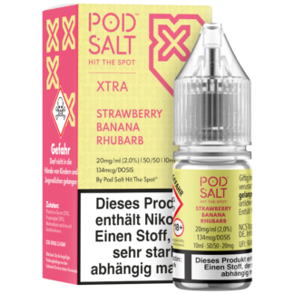 Pod Salt X - Strawberry Banana Rhubarb - Nikotinsalz Liquid 20 mg/ml 5er Packung