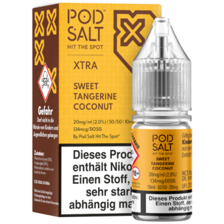 Pod Salt X - Sweet Tangerine Coconut - Nikotinsalz Liquid 20 mg/ml 5er Packung