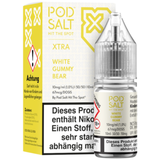 Pod Salt X - White Gummy Bear - Nikotinsalz Liquid 10 mg/ml 5er Packung
