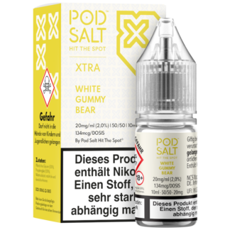 Pod Salt X - White Gummy Bear - Nikotinsalz Liquid 20 mg/ml 5er Packung