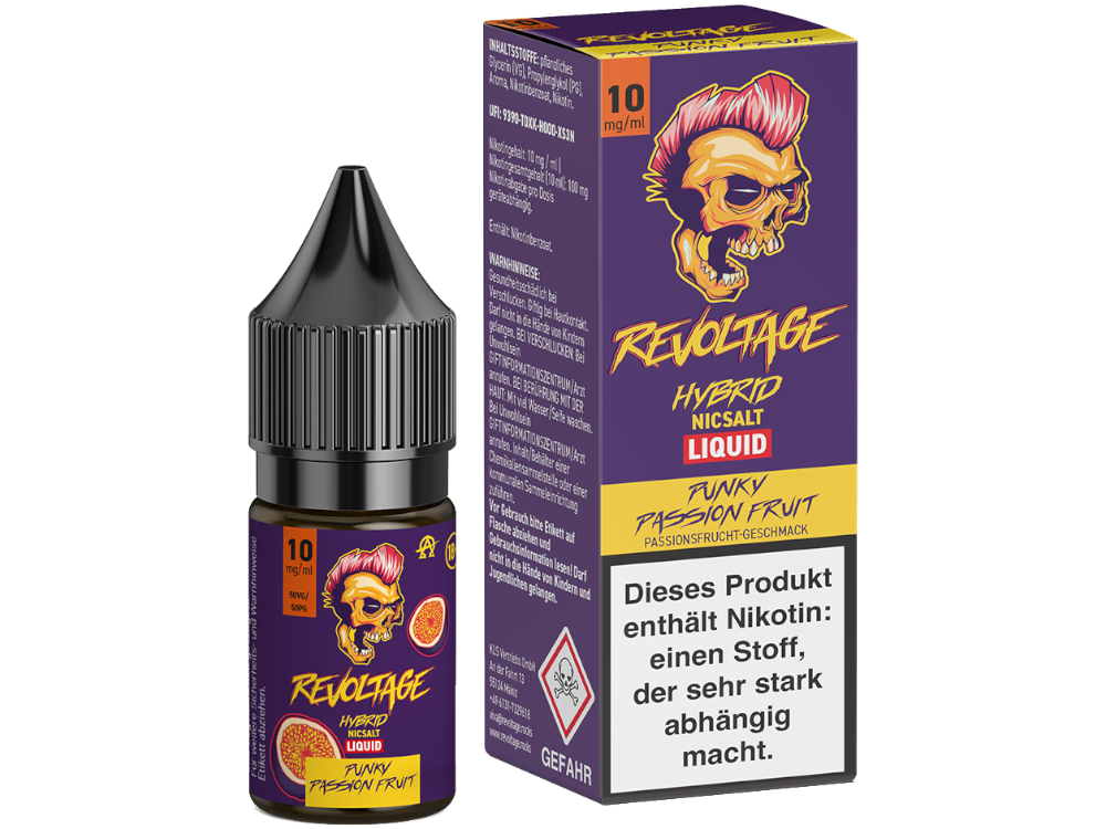 Revoltage - Punky Passion Fruit - Hybrid Nikotinsalz Liquid 10 mg/ml