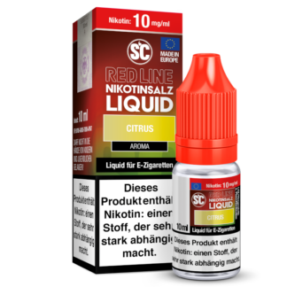 SC - Red Line - Citrus - Nikotinsalz Liquid 10 mg/ml 10er Packung