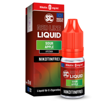 SC - Red Line - Sour Apple - Nikotinsalz Liquid 0 mg/ml 10er Packung