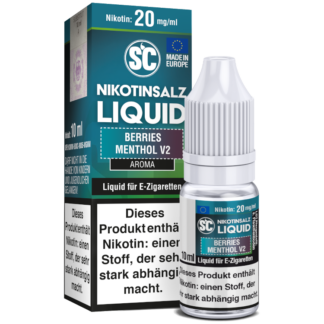 SC - Berries Menthol V2 - Nikotinsalz Liquid 20 mg/ml 10er Packung