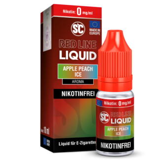 SC - Red Line - Apple Peach Ice - Nikotinsalz Liquid 0 mg/ml 10er Packung