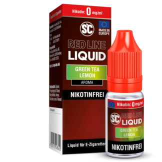 SC - Red Line - Green Tea Lemon - Nikotinsalz Liquid 0 mg/ml 10er Packung