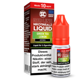 SC - Red Line - Green Tea Lemon - Nikotinsalz Liquid 10 mg/ml 10er Packung