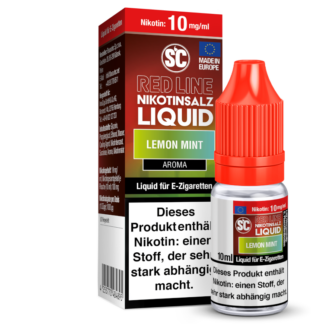 SC - Red Line - Lemon Mint - Nikotinsalz Liquid 10 mg/ml