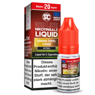 SC - Red Line - Banana Swirl Cookie - Nikotinsalz Liquid 20 mg/ml 10er Packung