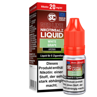 SC - Red Line - White Grape - Nikotinsalz Liquid 20 mg/ml 10er Packung