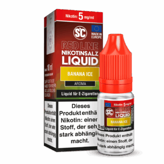 SC - Red Line - Banana Ice - Nikotinsalz Liquid 5 mg/ml 10er Packung