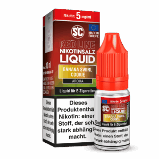 SC - Red Line - Banana Swirl Cookie - Nikotinsalz Liquid 5 mg/ml 10er Packung