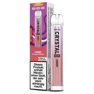 SKE - Crystal Bar Einweg E-Zigarette - Cherry 20 mg/ml 10er Packung