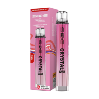 SKE - Crystal Plus E-Zigaretten Set pink 10er Packung