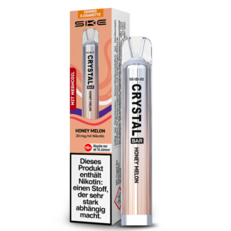 SKE - Crystal Bar Einweg E-Zigarette - Honey Melon 20 mg/ml 10er Packung