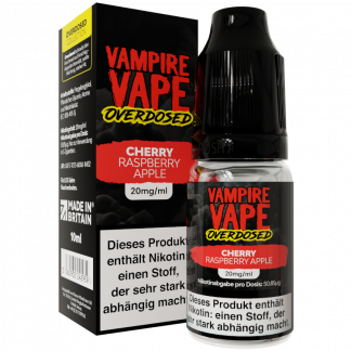 Vampire Vape - Overdosed - Cherry Raspberry Apple - Nikotinsalz Liquid 20 mg/ml 10er Packung
